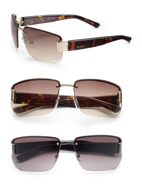 lentes gucci para hombre|gucci rimless sunglasses men's.